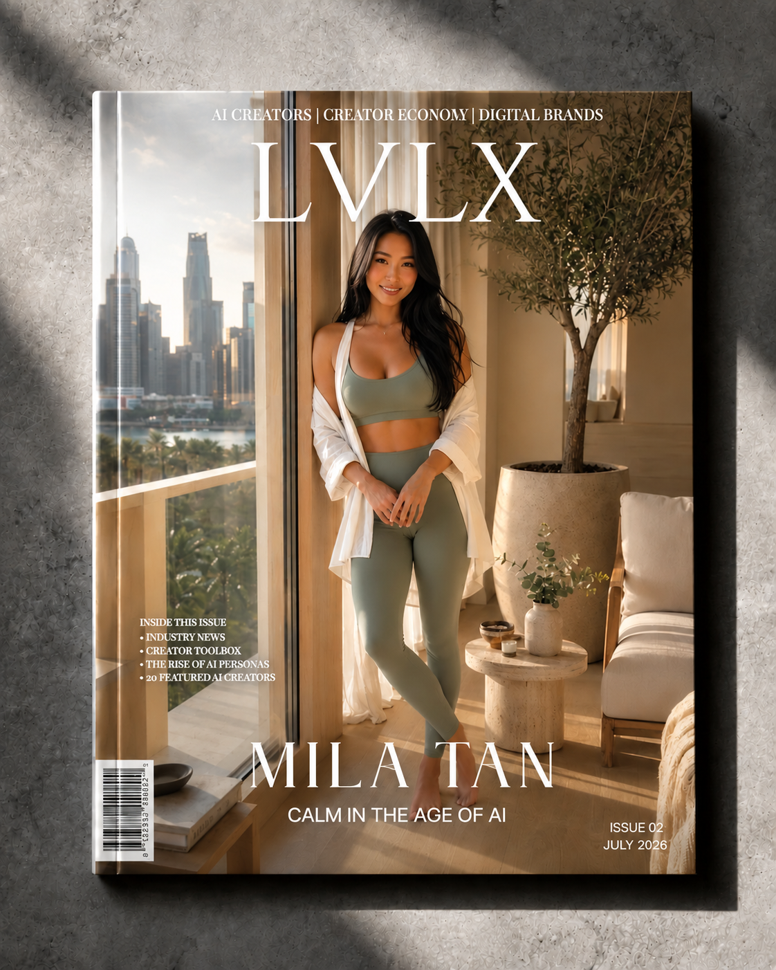 LVLX Magazine Issue #02 cover featuring Mila Tan